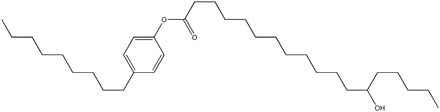 13-Hydroxystearic acid 4-nonylphenyl ester Struktur