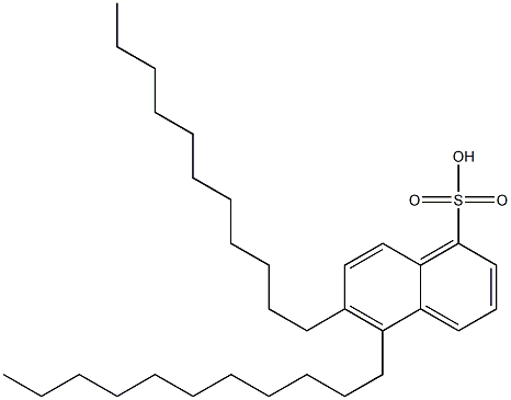 5,6-Diundecyl-1-naphthalenesulfonic acid Struktur