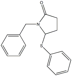 1-Benzyl-5-(phenylthio)pyrrolidine-2-one Struktur