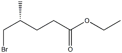 [R,(-)]-5-Bromo-4-methylvaleric acid ethyl ester Struktur