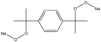 1,4-Bis[1-methyl-1-(sodioperoxy)ethyl]benzene Struktur