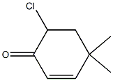 4-Chloro-6,6-dimethyl-1-cyclohexen-3-one Struktur