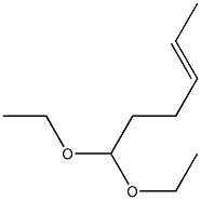 4-Hexenal diethyl acetal Struktur