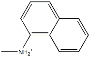 N-Methyl-1-naphthalenaminium Struktur