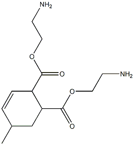 4-Methyl-5-cyclohexene-1,2-dicarboxylic acid bis(2-aminoethyl) ester Struktur