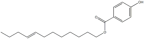 4-Hydroxybenzoic acid 8-dodecenyl ester Struktur