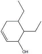 5,6-Diethyl-2-cyclohexen-1-ol Struktur