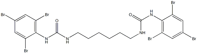 1,1'-Hexamethylenebis[3-(2,4,6-tribromophenyl)urea] Struktur