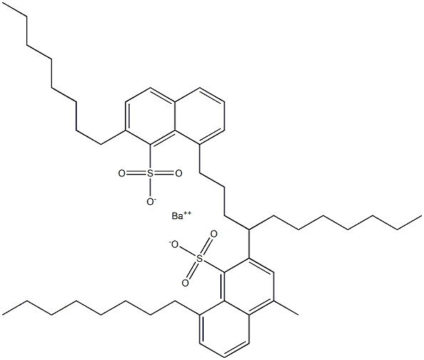 Bis(2,8-dioctyl-1-naphthalenesulfonic acid)barium salt Struktur