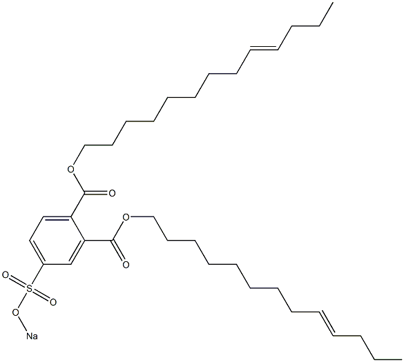 4-(Sodiosulfo)phthalic acid di(9-tridecenyl) ester Struktur