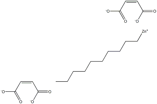 Bis(maleic acid 1-decyl)zinc salt Struktur