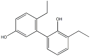 3,6'-Diethyl-1,1'-biphenyl-2,3'-diol Struktur