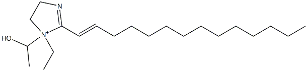 1-Ethyl-1-(1-hydroxyethyl)-2-(1-tetradecenyl)-2-imidazoline-1-ium Struktur