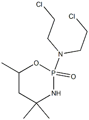 Tetrahydro-2-[bis(2-chloroethyl)amino]-4,4,6-trimethyl-2H-1,3,2-oxazaphosphorine 2-oxide Struktur