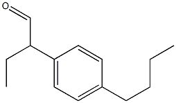 2-(4-Butylphenyl)butyraldehyde Struktur