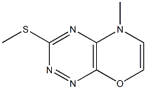 3-Methylthio-5-methyl-5H-1,2,4,5-tetraaza-8-oxanaphthalene Struktur