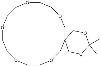 3,3-Dimethyl-2,4,8,11,14,17,20-heptaoxaspiro[5.15]henicosane Struktur