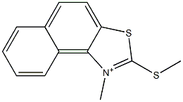 1-Methyl-2-(methylthio)naphtho[1,2-d]thiazol-1-ium Struktur