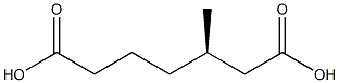 [R,(+)]-3-Methylheptanedioic acid Struktur