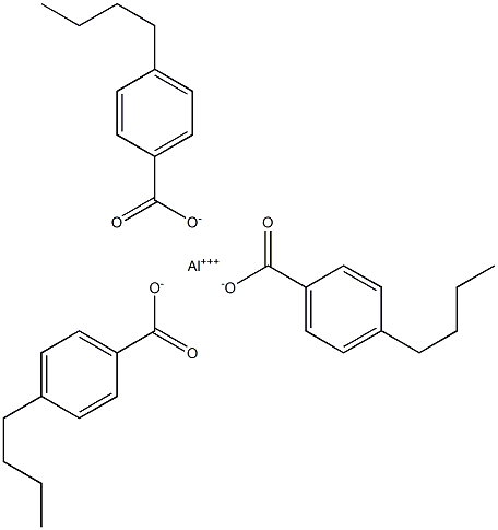 Tris(4-butylbenzoic acid)aluminum salt Struktur