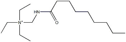 N,N-Diethyl-N-[(nonanoylamino)methyl]ethanaminium Struktur