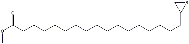 18,19-Epithiononadecanoic acid methyl ester Struktur