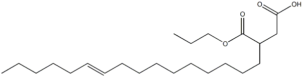 3-(10-Hexadecenyl)succinic acid 1-hydrogen 4-propyl ester Struktur