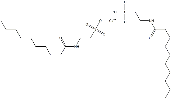 Bis(N-decanoyltaurine)calcium salt Struktur