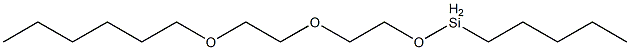 Pentyl[2-[2-(hexyloxy)ethoxy]ethoxy]silane Struktur