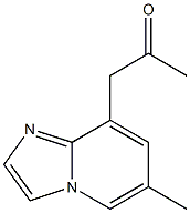 6-Methyl-8-(2-oxopropyl)imidazo[1,2-a]pyridine Struktur