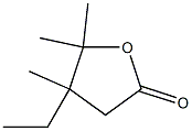 4,5-Dihydro-4-ethyl-4,5,5-trimethylfuran-2(3H)-one Struktur