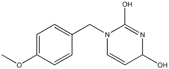 1,4-Dihydro-1-(4-methoxybenzyl)pyrimidine-2,4-diol Struktur