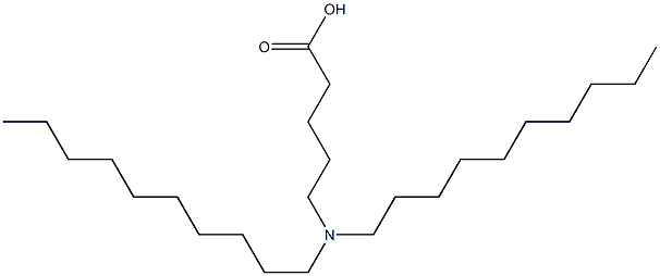 5-(Didecylamino)valeric acid Struktur