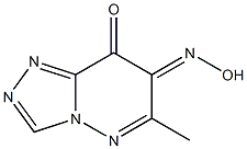 7-(Hydroxyimino)-6-methyl-1,2,4-triazolo[4,3-b]pyridazin-8(7H)-one Struktur