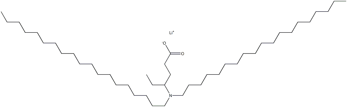 4-(Dinonadecylamino)hexanoic acid lithium salt Struktur