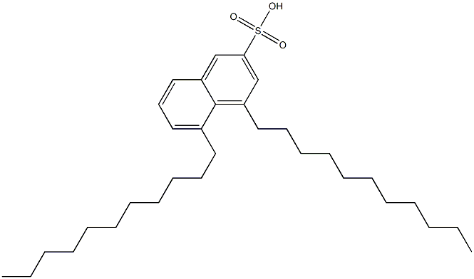 4,5-Diundecyl-2-naphthalenesulfonic acid Struktur