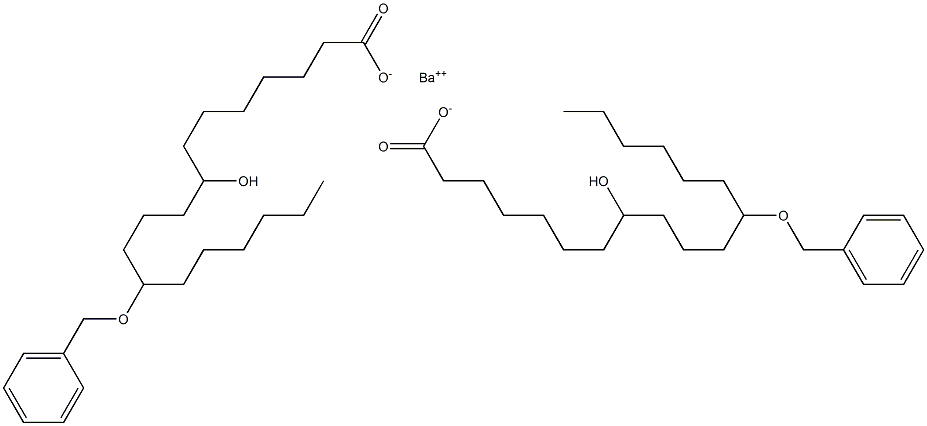 Bis(12-benzyloxy-8-hydroxystearic acid)barium salt Struktur