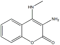 3-Amino-4-methylamino-2H-1-benzopyran-2-one Struktur