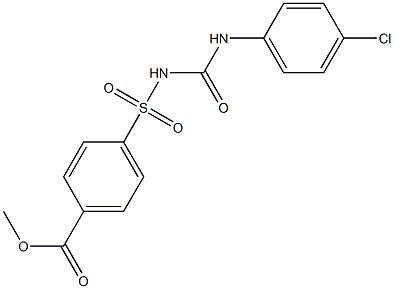 1-(4-Chlorophenyl)-3-(4-methoxycarbonylphenylsulfonyl)urea Struktur