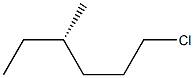 [S,(+)]-1-Chloro-4-methylhexane Struktur