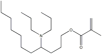 Methacrylic acid 4-(dipropylamino)undecyl ester Struktur