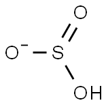 (Sulfurous acid hydrogen)anion Struktur