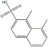 1,8-Dimethyl-2-naphthalenesulfonic acid Struktur