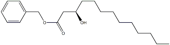 [R,(-)]-3-Hydroxytridecanoic acid benzyl ester Struktur