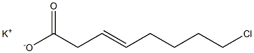 8-Chloro-3-octenoic acid potassium salt Struktur