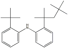 N-[2-(tert-Butyl)phenyl]-2-(1,1,3,3-tetramethylbutyl)benzenamine Struktur