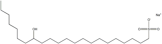 15-Hydroxydocosane-1-sulfonic acid sodium salt Struktur