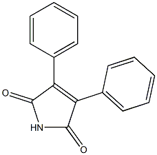 3,4-Diphenyl-3-pyrroline-2,5-dione Struktur