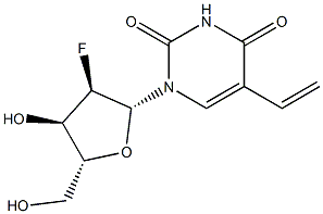 5-Vinyl-2'-fluoro-2'-deoxyuridine Struktur