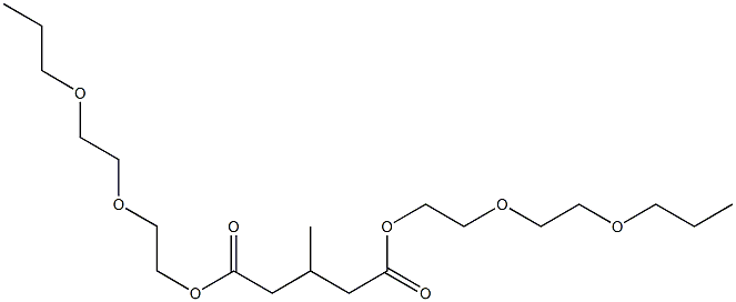 3-Methylglutaric acid bis[2-(2-propoxyethoxy)ethyl] ester Struktur